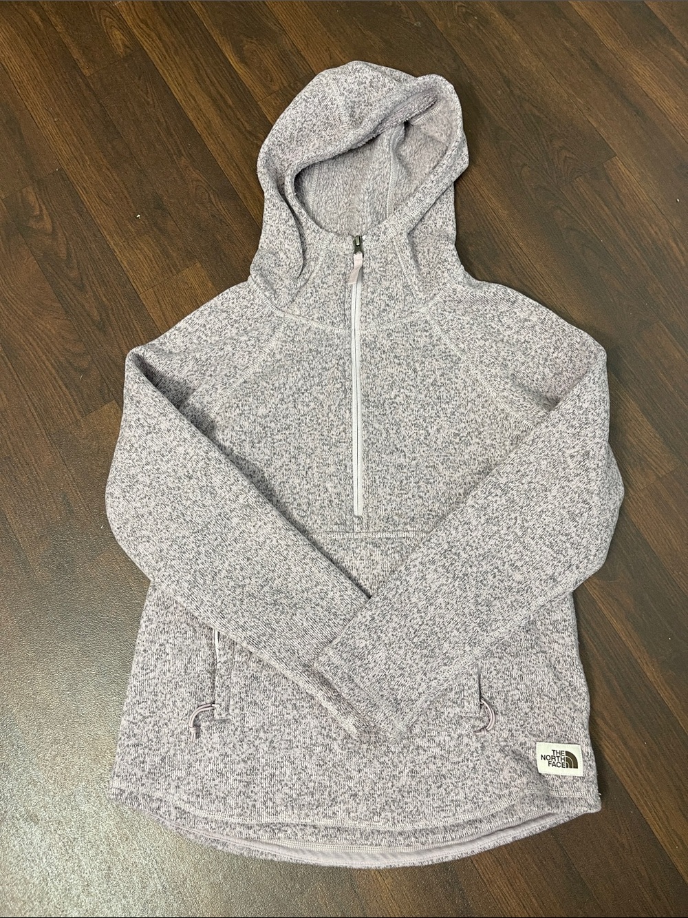 The North Face Light Lavender Quarter-Zip Hooded Pullover